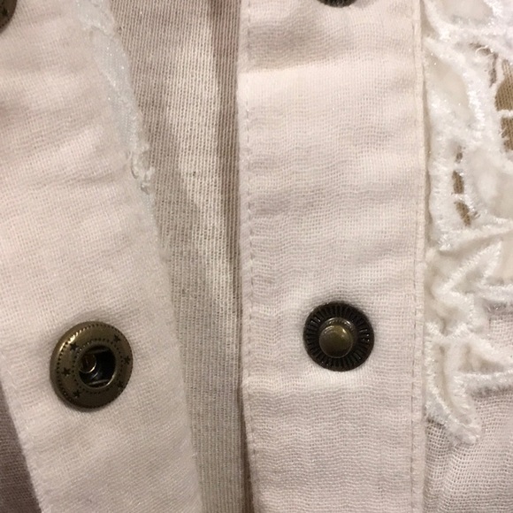 Free People top with velvet and embroidery - Picture 6 of 7